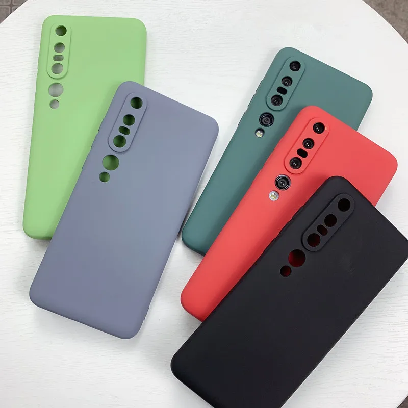 

Anti-fall Full Protect Camera Lens Protection Phone Cover For Xiaomi Mi 10 Pro Lite Pro 9 Soft TPU Case Matte For Redmi K30 Pro