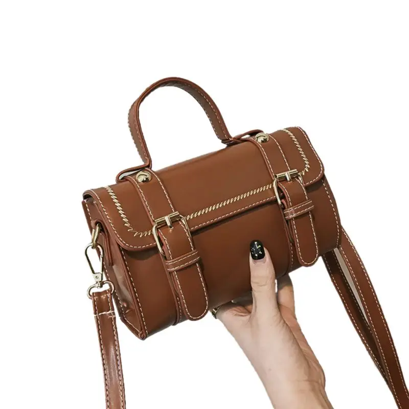 Женская кожаная винтажная сумка через плечо женская сумка через плечо сумка-мессенджер дамская сумочка A69C