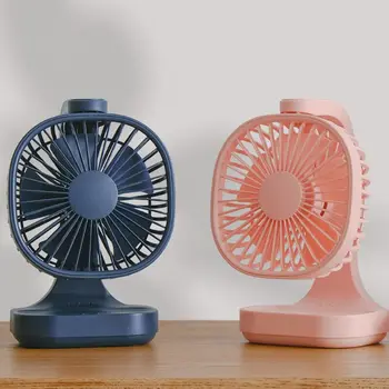 

Mini Desktop Fan Portable USB Charging 3 Speed Settings Air Cooler for Student Dormitory Home Office Use