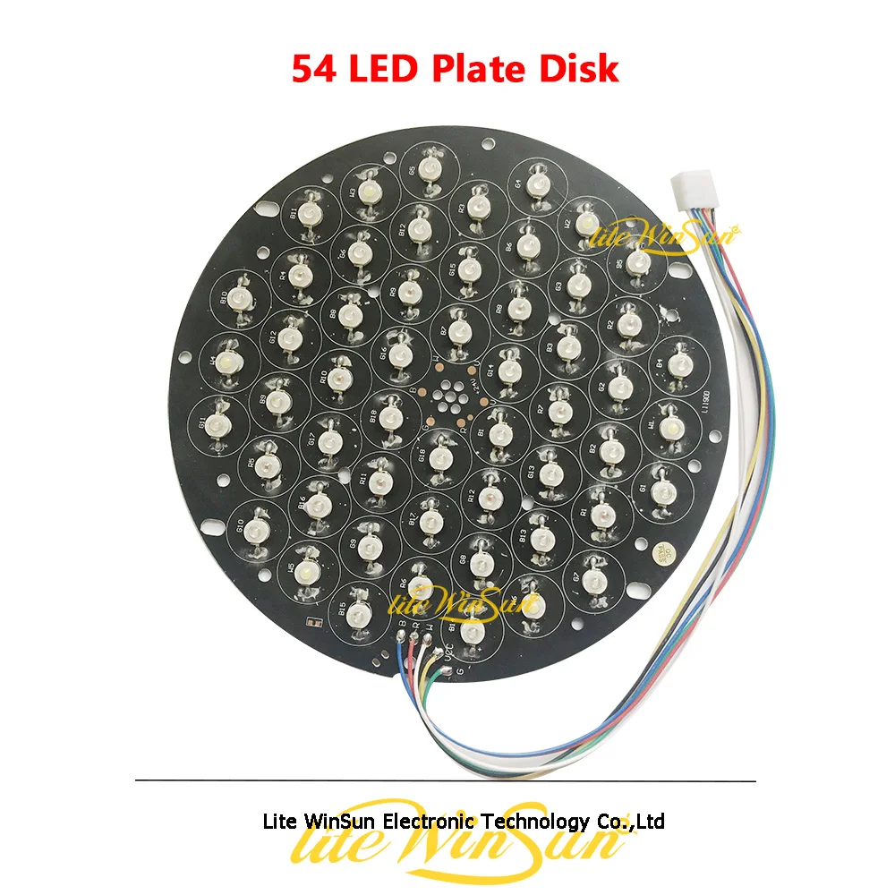 54 LED Plate Disk LED Par Light Par LED Light 54 RGBW RGB Blue Warm White LED Plate