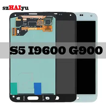 

SZHAIYU Touch Screen Digitizer AMOLED LCD For Samsung Galaxy S5 i9600 G900 G900F G900H G900M SM-G900F Display 1920x1080 5.1''