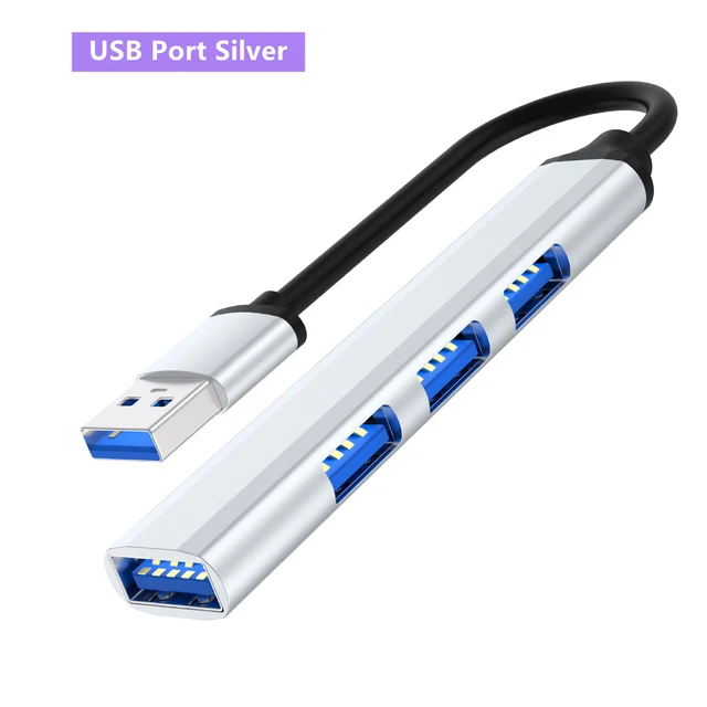 USB C HUB 3.0 Type C 3.1 3/4 Port Multi Splitter Adapter OTG USB for Macbook Pro 13 15 Air Mi Pro HUAWEI PC Accessories USB 3.0 HUB Silver