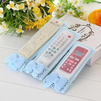 

TV Air Conditioner DVD Remote Controller Case Dust Cover Bowknot Protective Bag Dust functions, no worry about dirt and dust