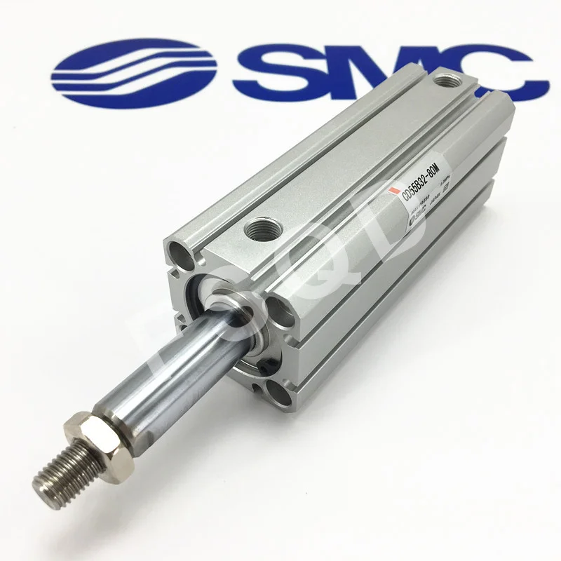 CD55B63-60 CD55B63-80 CD55B63-100 CD55B63-125 CD55B63-150 SMC Компактный цилиндр двойного действия одинарный стержень сквозное отверстие CD55B серии обоих концах нарезной общий пневматические компоненты воздушные инструменты