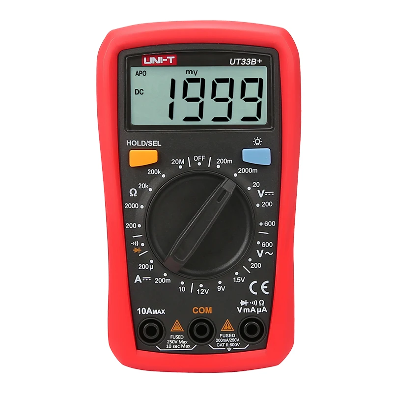 UNI-T UT33A+/UT33B+/UT33C+/UT33D+ размер ладони мультиметр Цифровой измеритель уровня NCV тестер подсветки