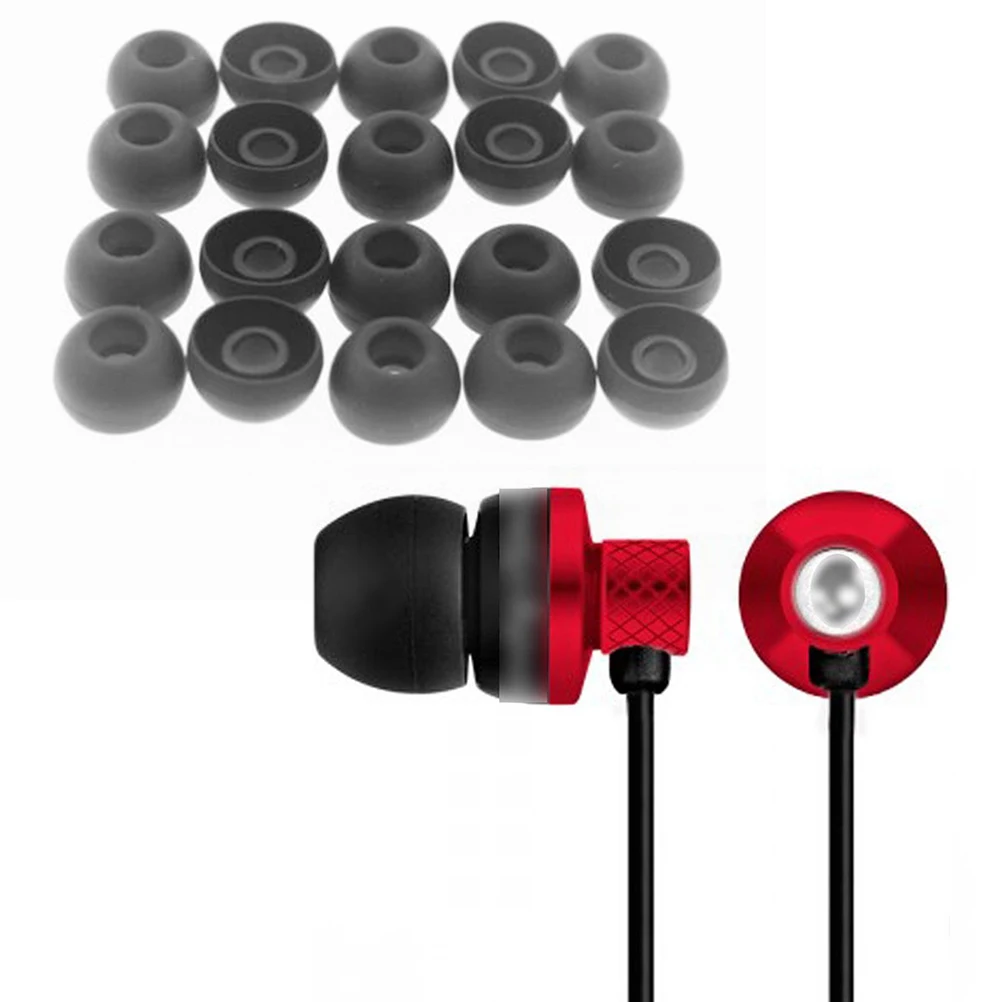 

20pcs L Silicone 4.5mm Earbud Cushion Replacement Headphone Headset Ear Pads Gel Covers Tips For Earphone MP3