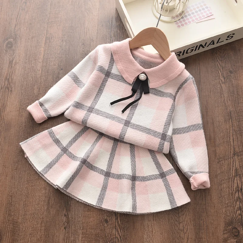 FREE SHIPPING Kids Toddler Winter Sweater Dress JKP4472