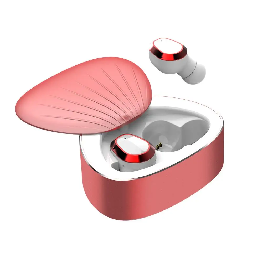 H3 Bluetooth наушники TWS Беспроводные Bluetooth 5,0 наушники водонепроницаемые бинауральные звонки гарнитура стерео HIFI Беспроводные спортивные наушники - Цвет: Red