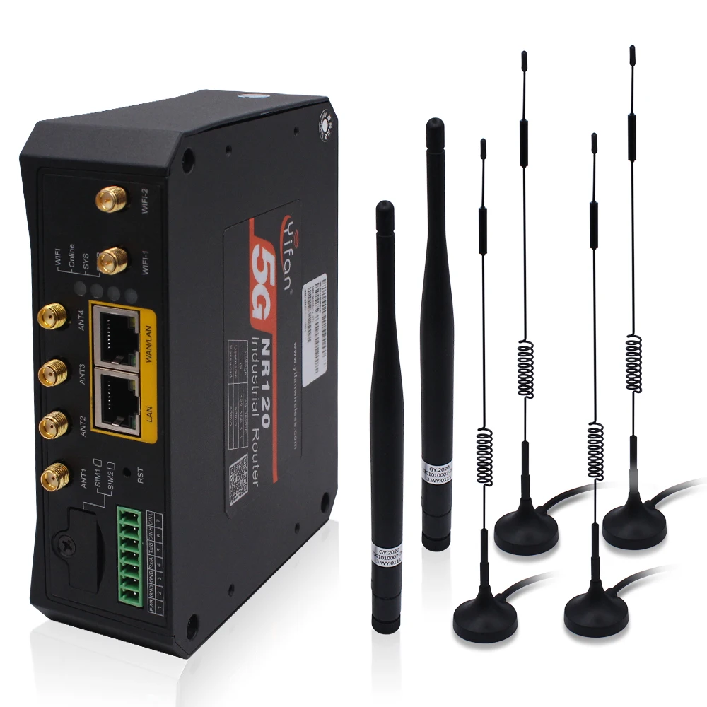 Nr120 Router Wifi Dual Band Industriale Dual Sim Lte 4G 5G Ad Alta Velocità A Bassa Latenza Per Progetti M2M/Iot