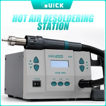

QUICK 861DW Original Hot Air Heat Gun 110V/220V Lead Free Microcomputer Temperature Welding Soldering Station Us Plug 1000w