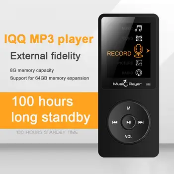 

X02 Ultra-thin 8G Mini MP3 Player HiFi Lossless HD Sound Quality Audio Player Portable MP3 Sport Stereo Speaker With Radio Ebook