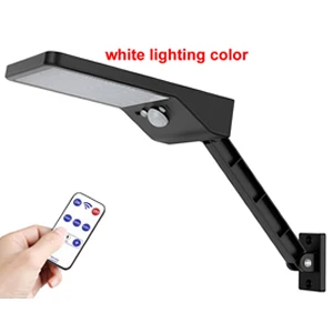KDL Led-Solar-garden-Sensor-Light yard-porch-wall-Lamp Outdoor Remote-Control Ip65 Radar-Motion Pole Waterproof&4 - Испускаемый цвет: Цвет: желтый