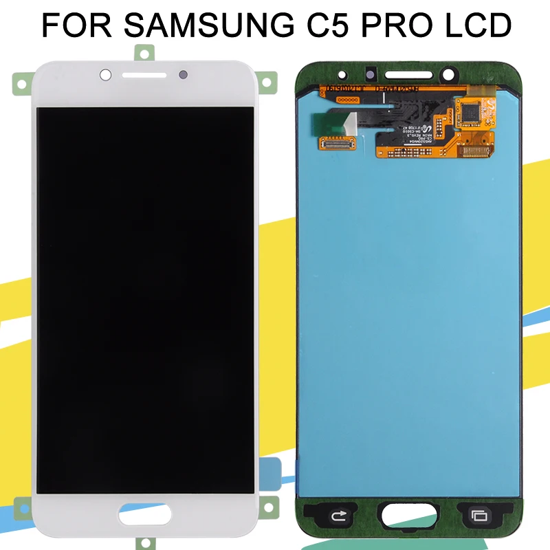 HH 5,2 дюймов для samsung Galaxy C5 Pro ЖК сенсорный дигитайзер Датчик Стекло сборка Замена C5010 дисплей+ Инструменты