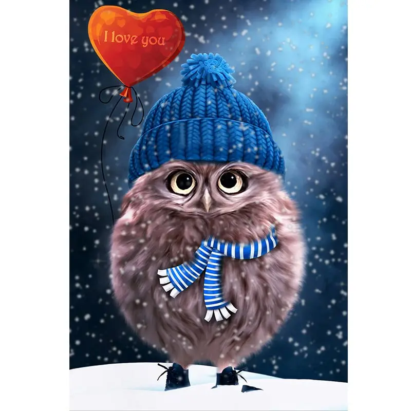 

5d Diamond Painting Animal Owl Cross Stitch Diy Diamond Embroidery Cartoon Picture of Rhinestones Home Decoration Gift Sale