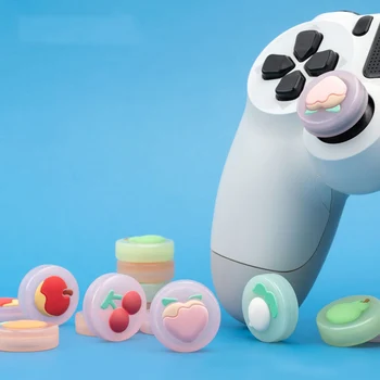 

Fruit Thumb Grip Cap For XBOX ONE PS4 SWITCH PRO Controller Silicone Protective Case Game Joystick Caps Thumbstick Cover Shell