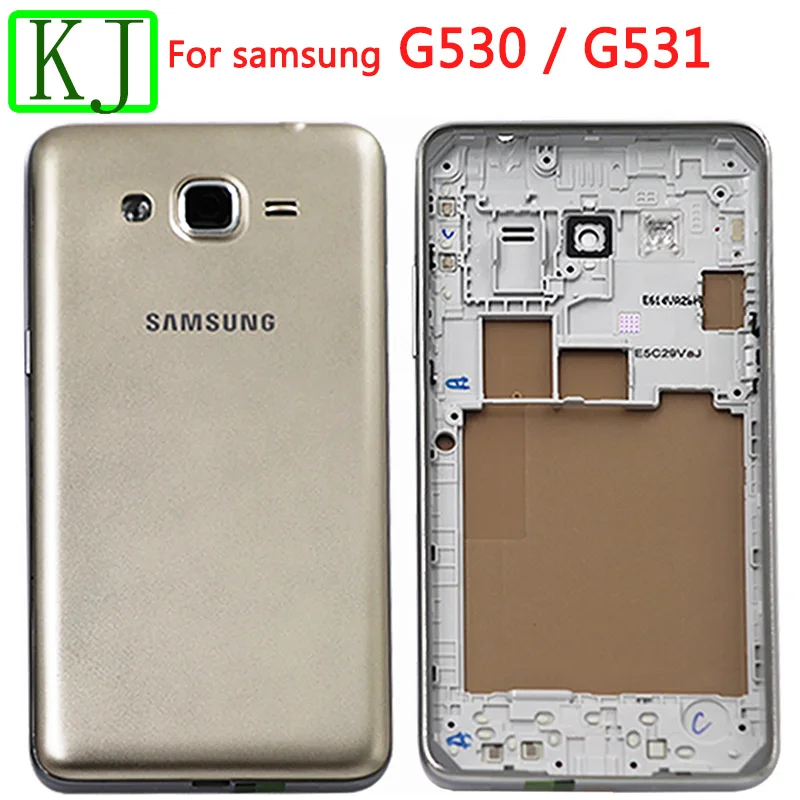 G530 G531 средняя рамка+ Крышка батарейного отсека задняя дверь для samsung Galaxy Grand Prime G530H G531H полный корпус Чехол