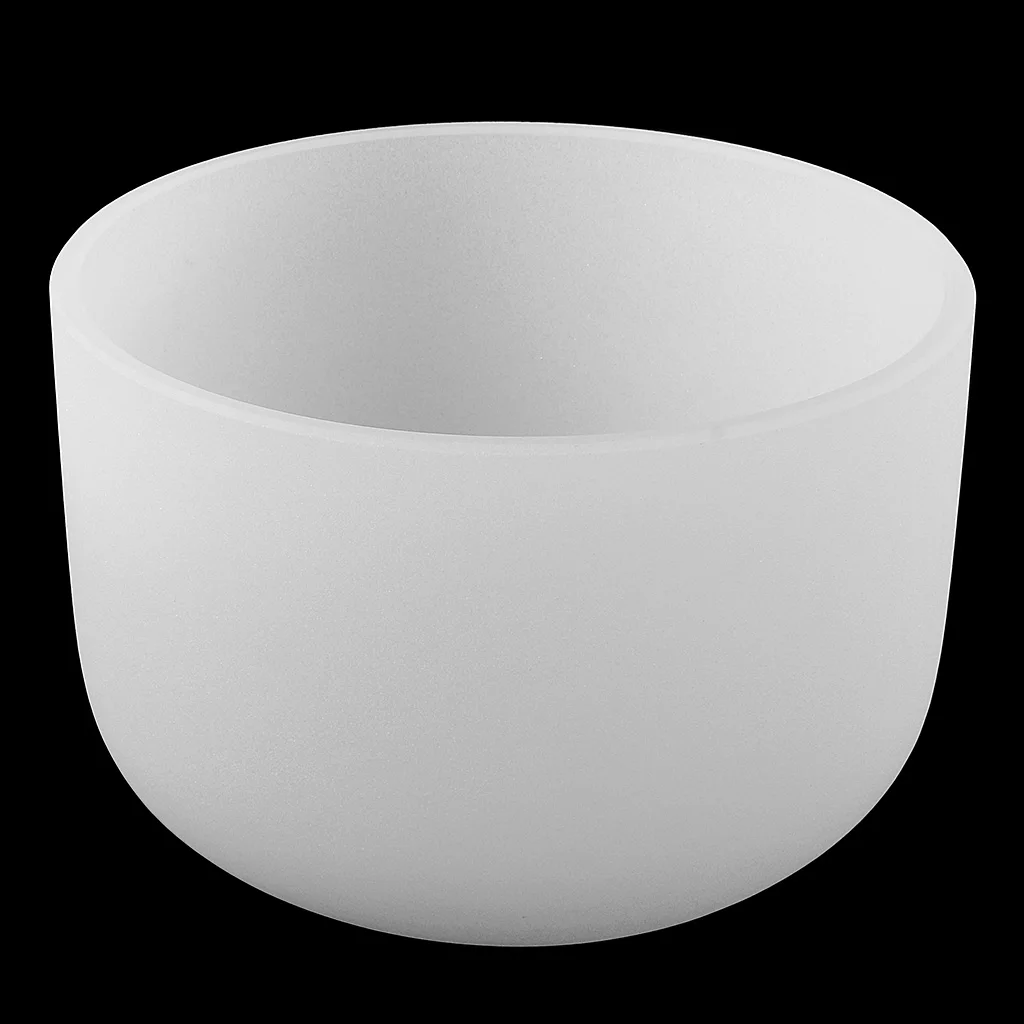 

Frosted F Note Heart Meditation Crystal Singing Bowl 8 Inch +Suede Mallet