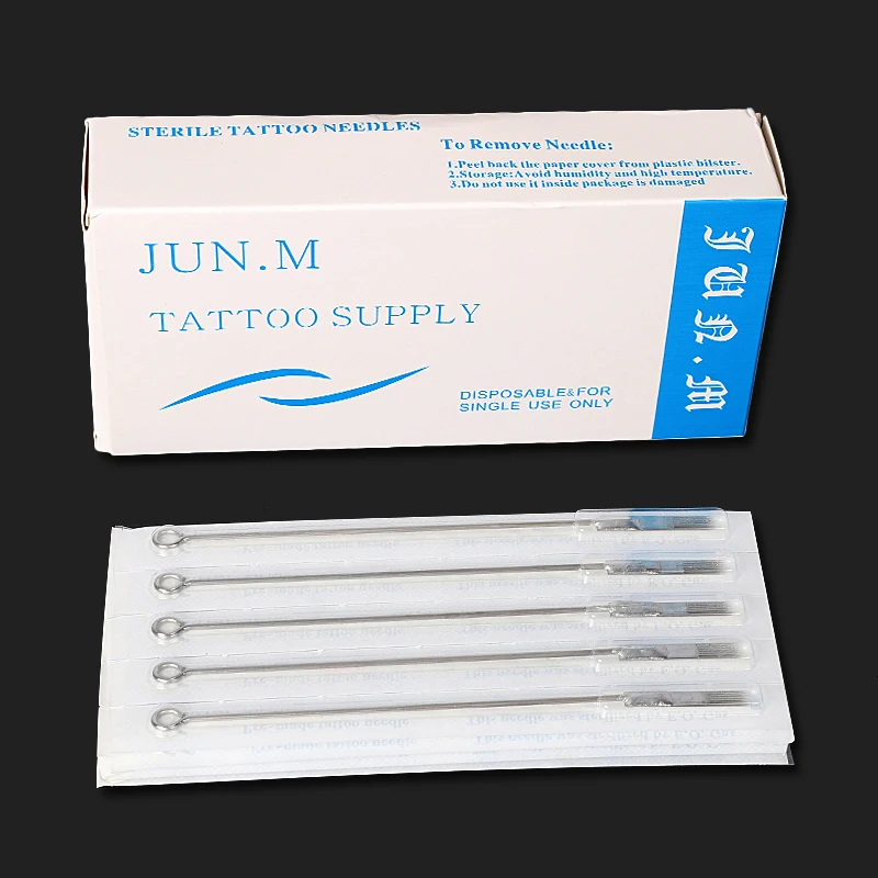 Box Of 50PCS 5M1/7M1/9M1/11M1/13M1/15M1 Tattoo Needle Permanent Makeup Needles High Quality Round Liner | Красота и здоровье