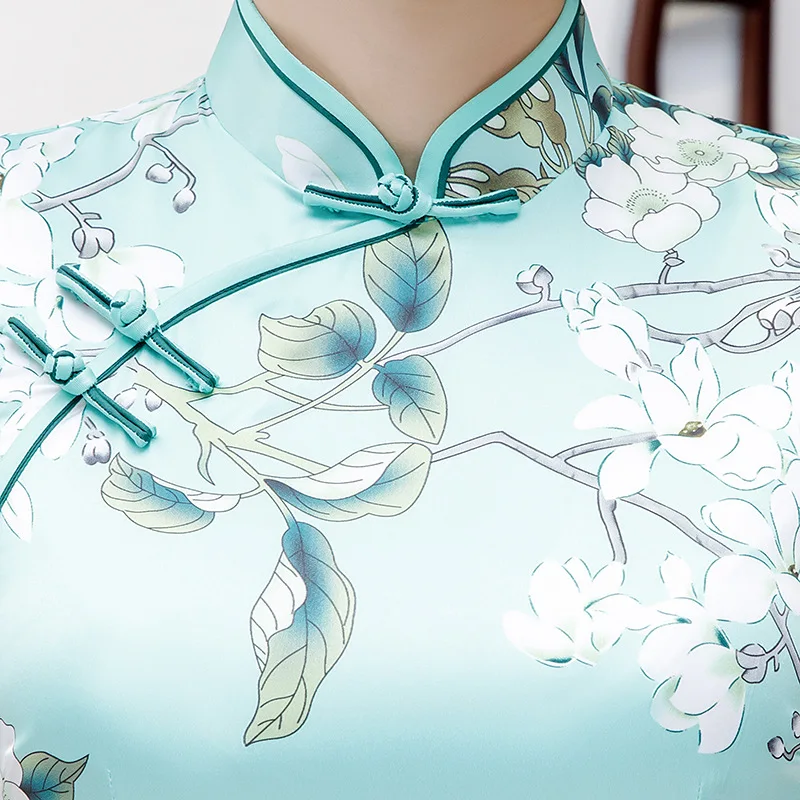 Сексуальная Иллюзия молния Элегантное свадебное платье Атлас Qipao Винтаж Cheongsam Китайский классический Vestidos плюс размер 5XL