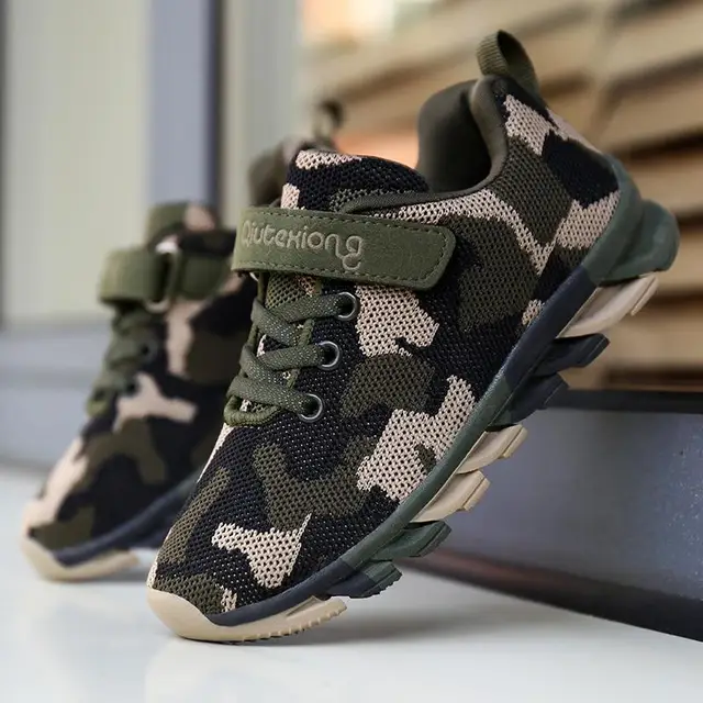 camouflage kids shoes
