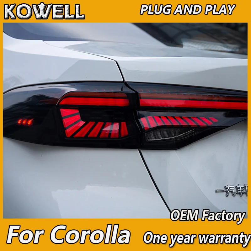 Задние фонари для Toyota Corolla 2019 2020 светодиодный задний фонарь с динамическим