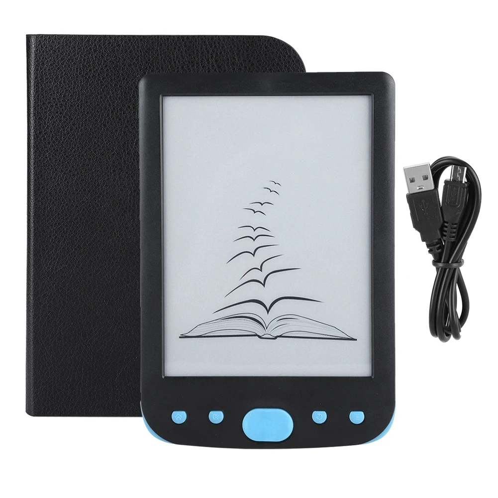 Blue Портативный e-ink BK-6025L портативный 6 дюймов 8G электронная книга ридер поддерживает TF карты экран освещения - Цвет: Blue