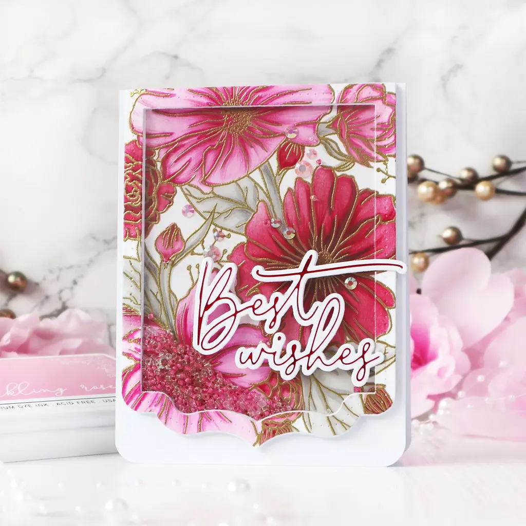 Rhododendron Spring Greeting Card Decoration Cutting Dies Stamps Stencil DIY Scrapbooking Albums Coloring Craft Embossing Molds