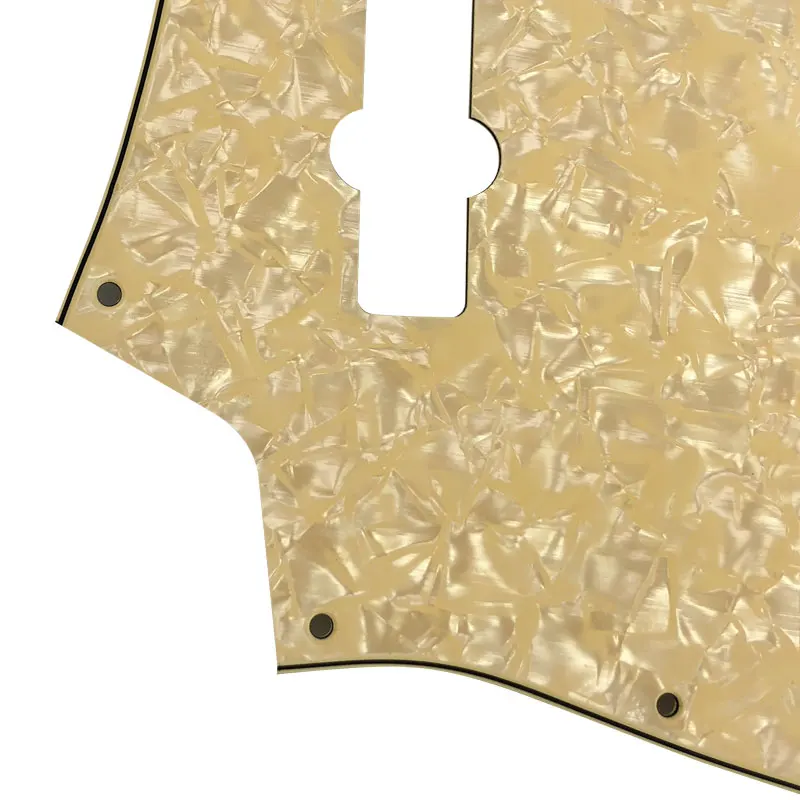 Pleroo заказное качество Pickguard-для левшей США 10 отверстий 4 струны Стандартный джазовый бас-гитара скретч пластина