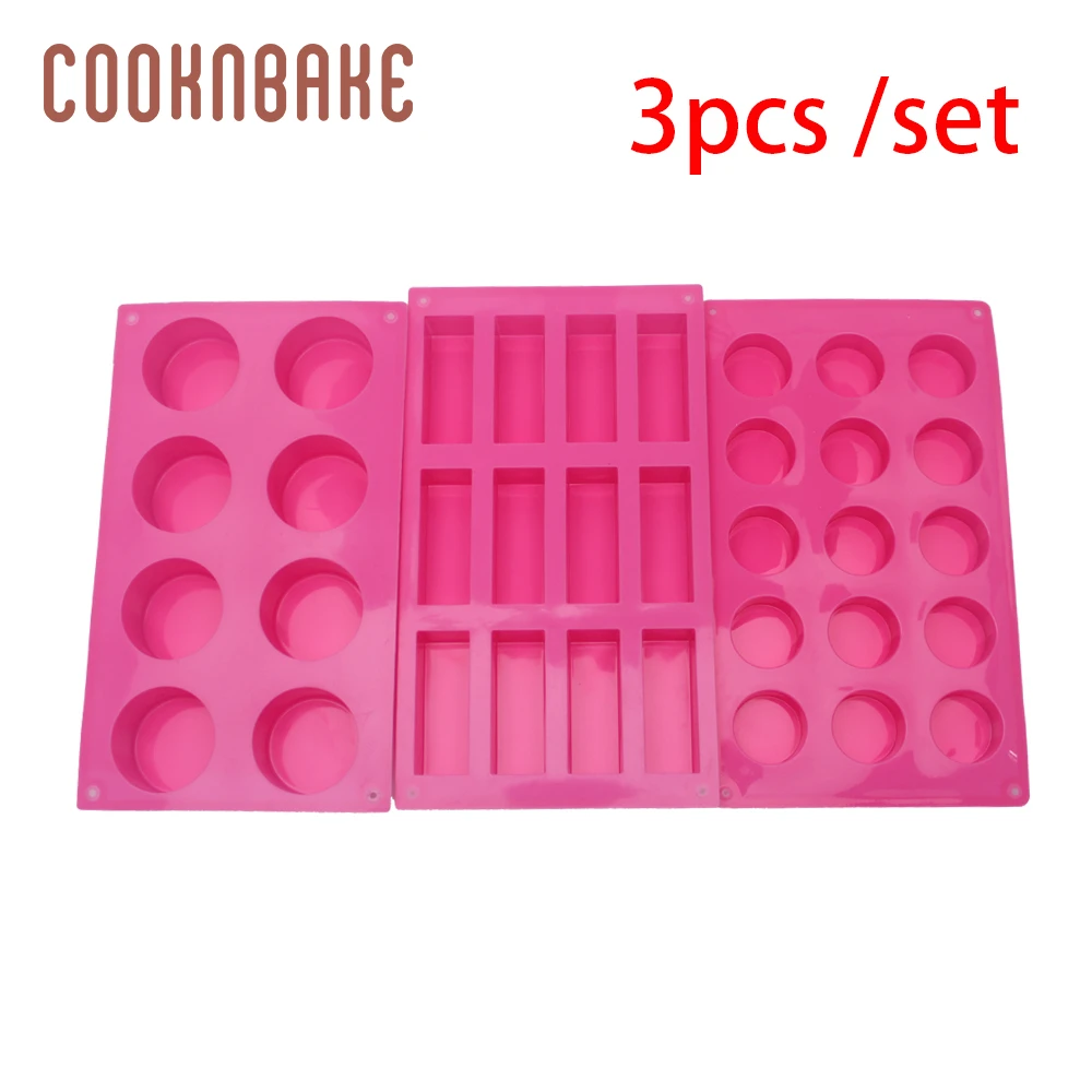 COOKNBAKE силиконовая форма для мыла торт оборудование для выпечки 3 шт./компл. пудинг хлеб наборы для десерта ручной работы мыльная форма для поделок муссовый торт