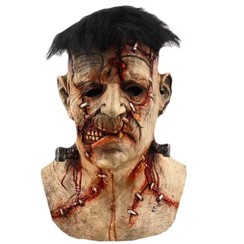 

Frankenstein Mask Monster Latex Boris Karloff Halloween The Evil Demon Horror Rot Zombie Scary Bloody Monster Mask