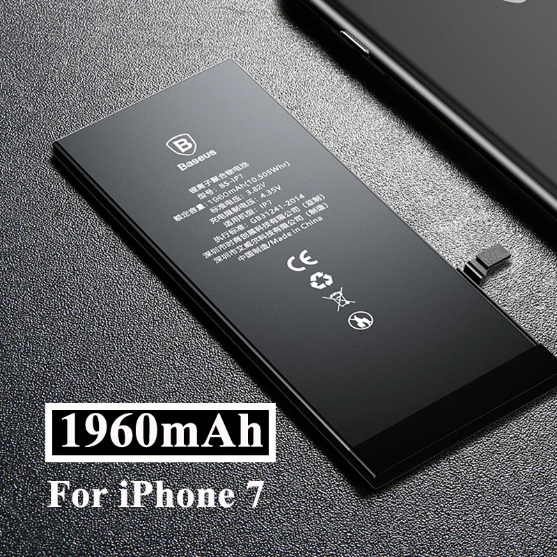 For iPhone 7 Литиевая батарея Baseus для iPhone 7 8 Plus, Сменные Аккумуляторы для телефонов, Емкость 3400 мАч, аккумулятор для телефонов Apple с бесплатными инструментами - Цвет: For iPhone 7