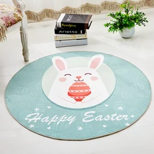 Round carpet cartoon children's blanket living room bedroom room bedside bed coffee table hanging basket computer chair mat