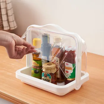 

Storage and Fresh-keeping Box Lunch Box with Lid Portable Dust-proof Box Transparent Storage Device Household Sealed Box WY5