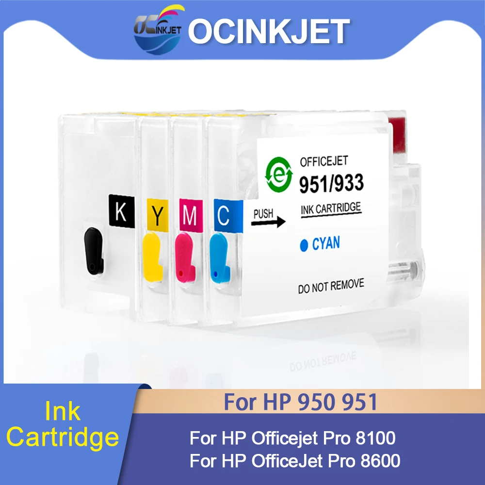 OCINKJET Refillable Ink Cartridge With Chip With No Ink For HP 950 951