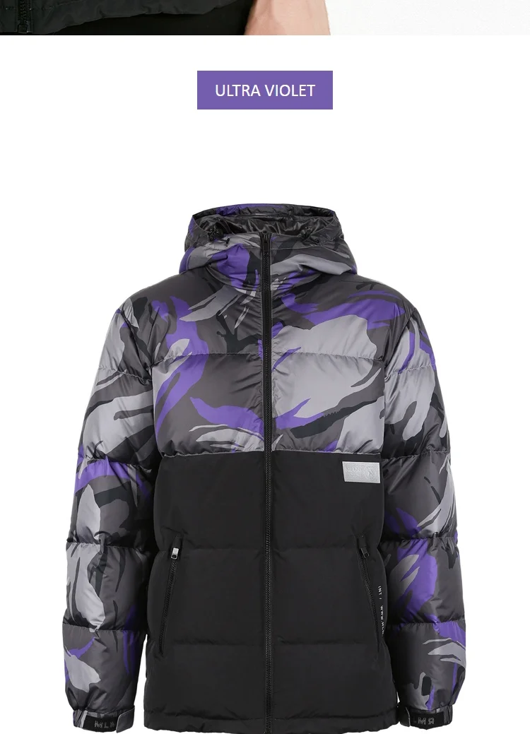 JackJones Men's Winter camouflage hooded fashion down jacket Short Thick Coat Menswear 218412519