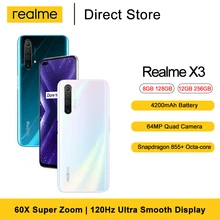 Realme X3 60X Super Zoom Mobile Phone 6.6 ''  Snapdragon™ 855+ Octa-core 32MP Dual In-display Selfie 4200mAh Smartphone