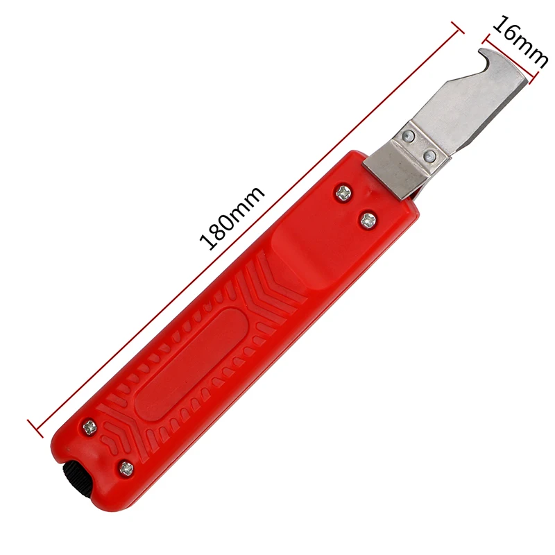 Портативный кабель провода зачистки нож Регулируемая резиновая ручка кабель зачистки изоляции зачистки резак с крюковый нож