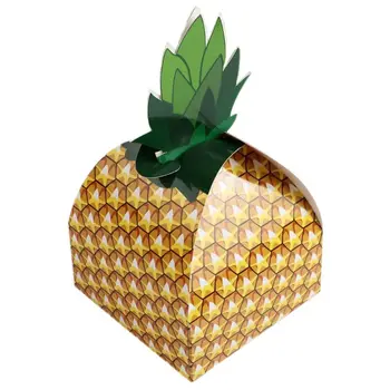 

48pcs Pineapple Favors Boxes 3D Large Pineapple Gifts Boxes for Hawaiian Tropical Party Decorations Luau Pineapple Party Supplie