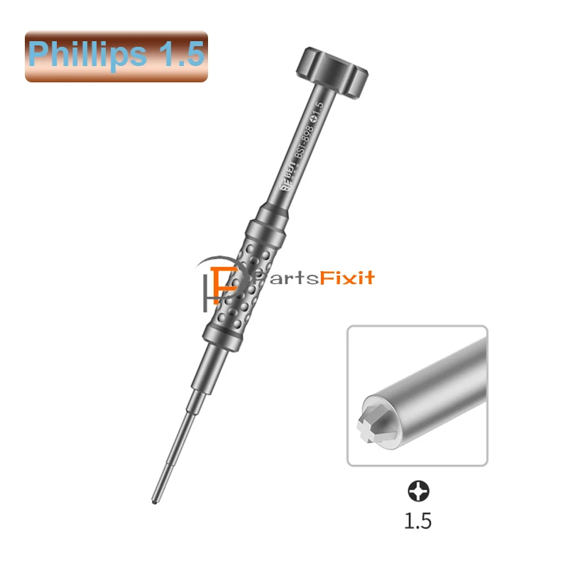 Phillips 1.5 BST-898 3D отвертка Torx 0,8 Phillips 1,5 2,5 Y0.6 HexT1 T2 S2 отвертка из легированной стали для iPhone инструмент для демонтажа - Цвет: Phillips 1.5