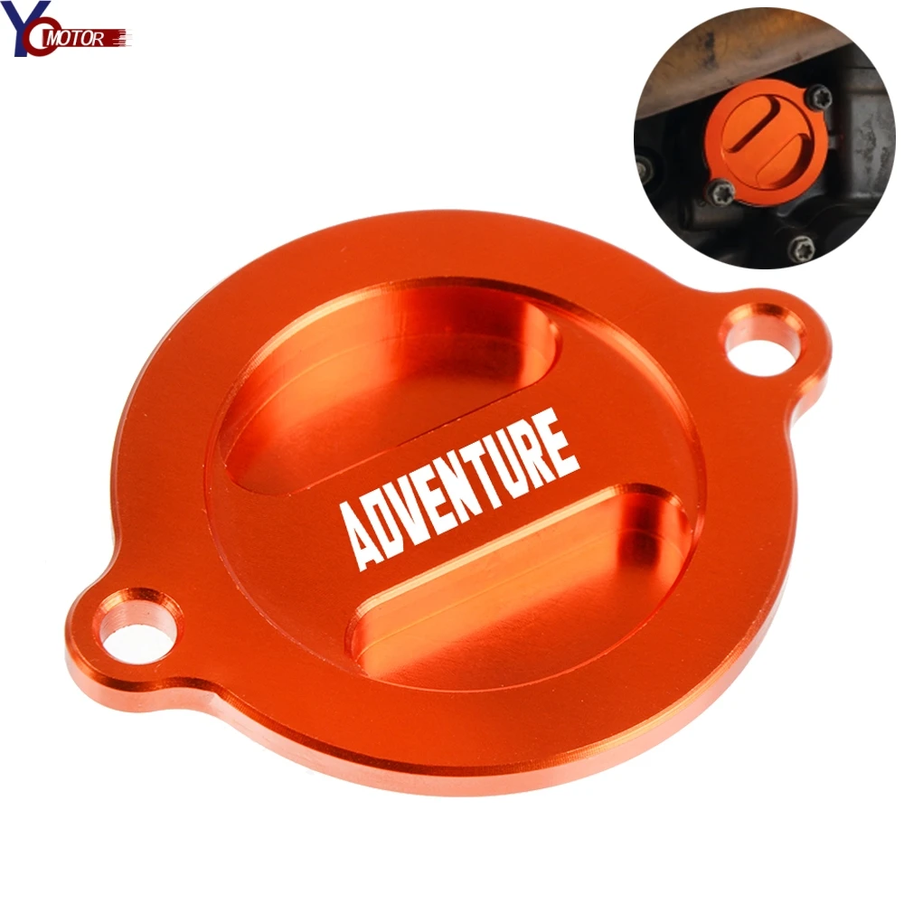 Motorcycle Engine Oil Filter Cover Cap For KTM 1190 AdventuRe 2013-2016 1090 AdventuRe 2017-2018 1050 AdventuRe 2015