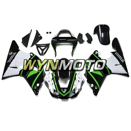 Зеленый черный и белый обтекатели комплект для Yamaha YZF1000 R1 2000 2001 00 01 впрыск АБС пластмасса Комплект кузова