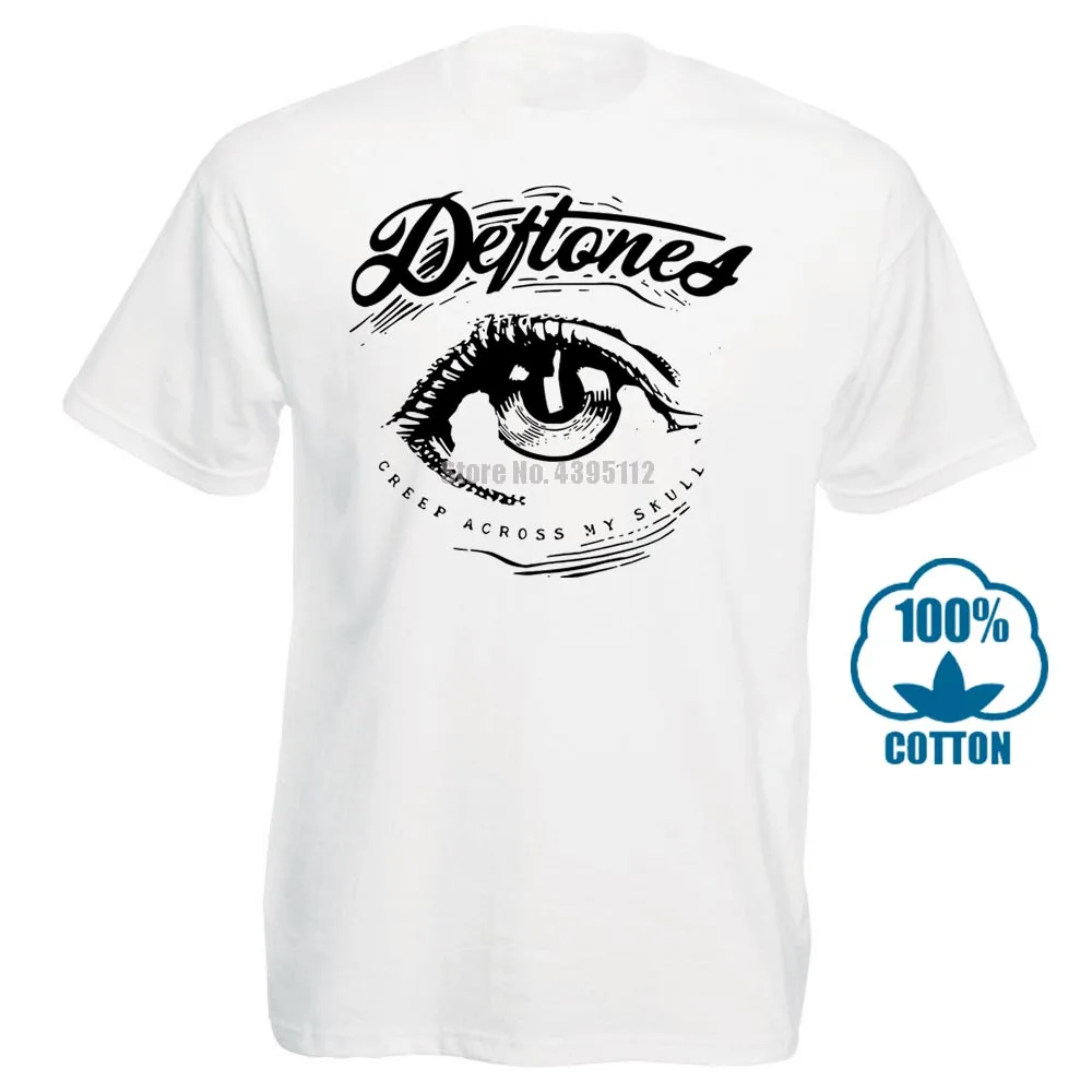 Футболка Deftones новая белая футболка Eye S Xxl Альтернативная металлическая полоса Korn инструмент футболка мужская с коротким рукавом Забавный