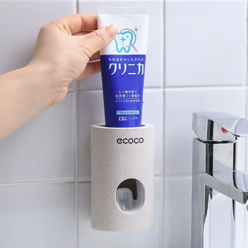 

Automatic toothpaste automatic sprayer dust brush bracket toothbrush bracket installed on the wall shower accessories kit
