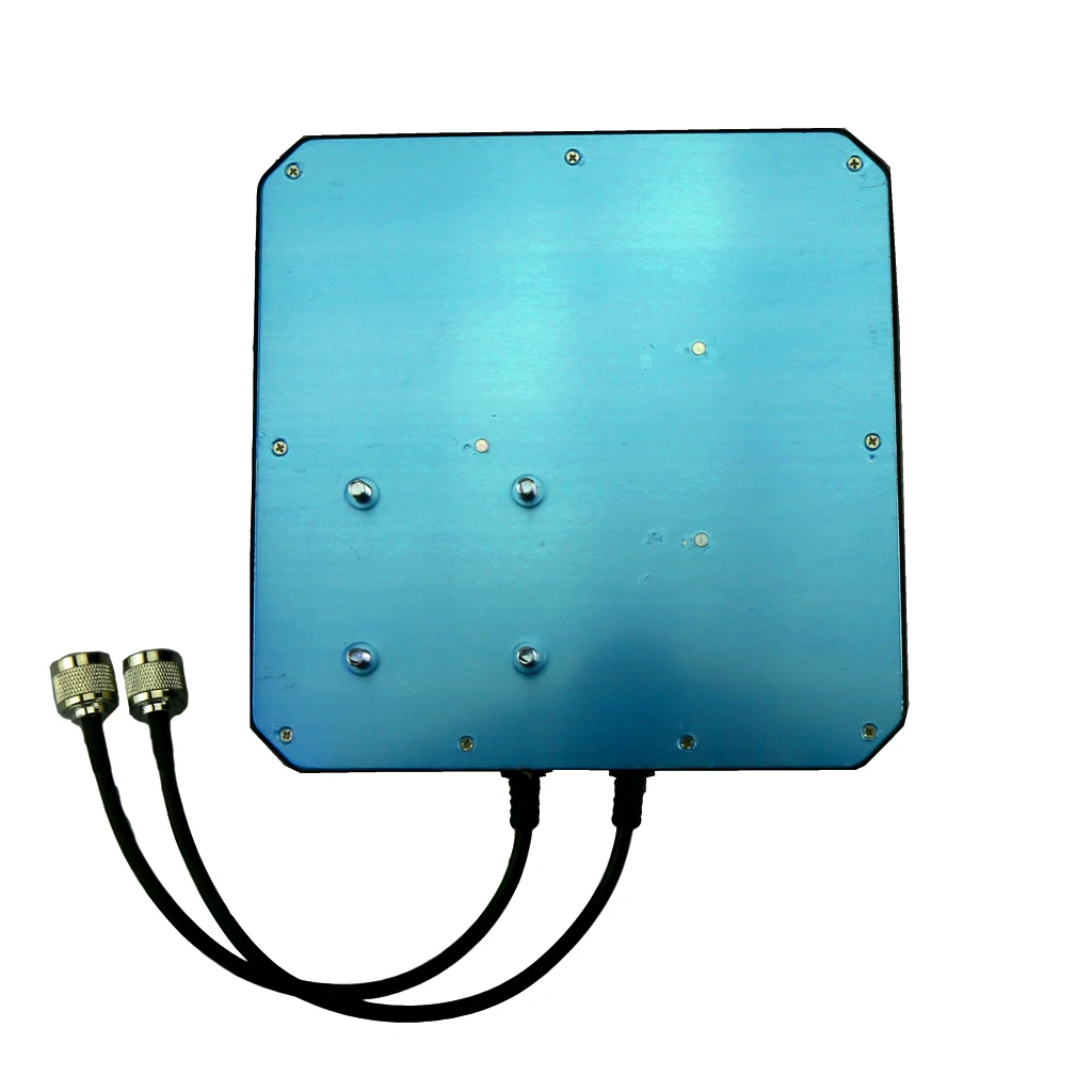 Dual N Male Broadband Antenna Booster Signal Amplifier for 4G LTE Mobile Black