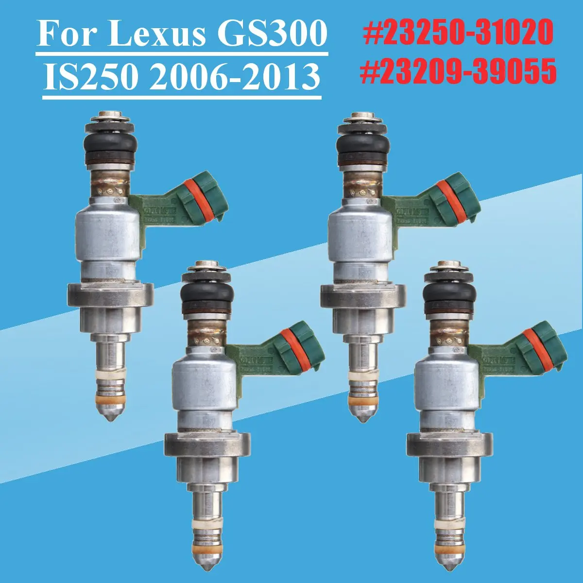 New 1pcs/4pcs Fuel Injector Nozzle For Lexus Gs300 Is250 2006 2007 2008