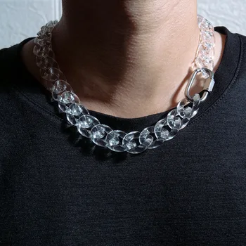 

link chain hip hop rock punk men jewelry chains Cuban Collar Clavicle Necklaces Jewelry