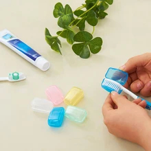 5 шт./компл. портативная зубная щетка с головкой, держатель для путешествий, походная щетка, кепка, продукты