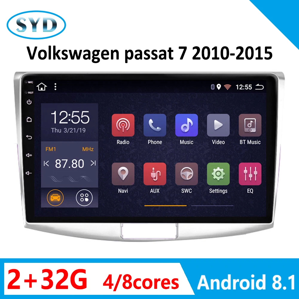 Автомагнитола RAM2G для Volkswagen passat 7 B7 2010 2011 2015 DVD мультимедиа плеер Android 8 1 видео