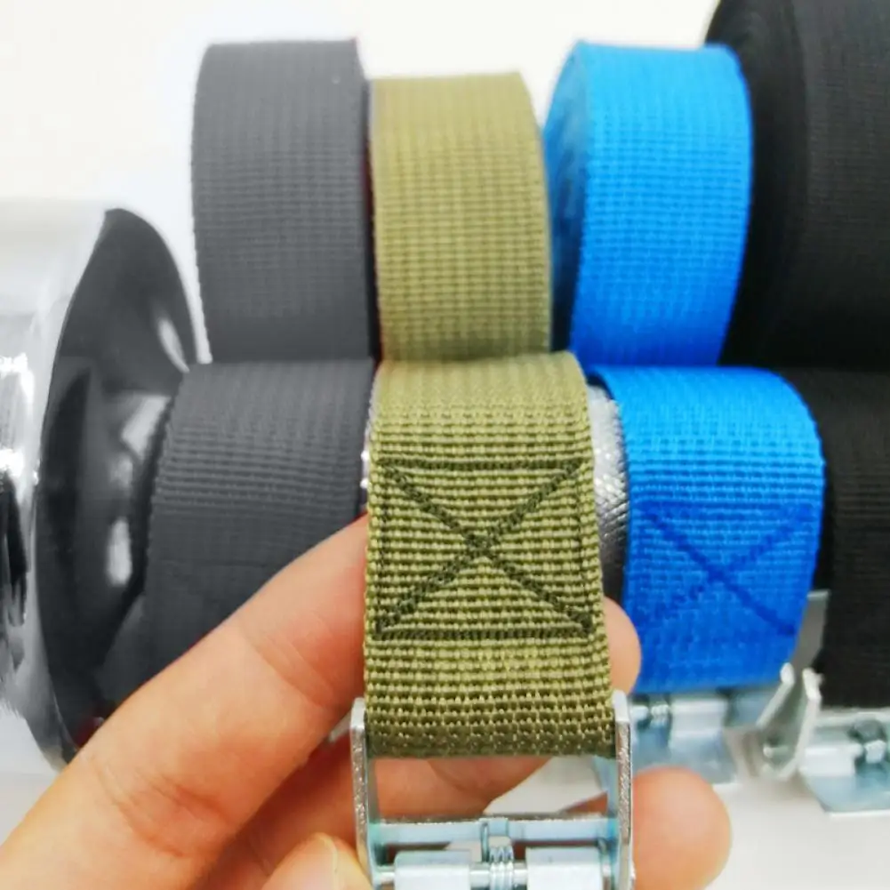 300CM Buckle Tie-Down Belt Cargo Straps for Car motorcycle Ratchet Strap 250 Lbs Strength for Luggage Bag