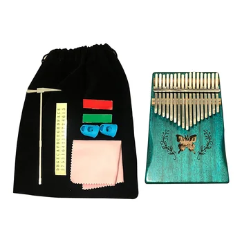 

Kalimba Thumb Piano 17 Keys With Mahogany Wooden With Bag Hammer Music Book For Music Lover Beginner Children Musical Instrument